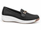Carlotta — Mocassino Platform con Fibbia Dorata