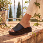 Vega - Arwinn Leather Platform Sandal